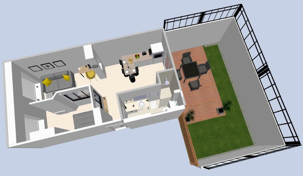 Appartamento Le P'tit Atelier, Terrasse privative Lorient Esterno foto